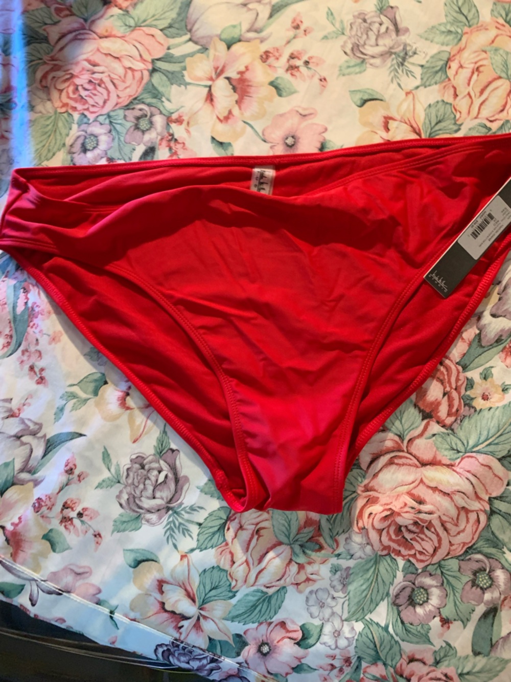 MWT Nicole MillerWomen's Red Bikini Bottoms Size 2X